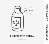 antiseptic doodle line icon.... | Shutterstock .eps vector #2159912587