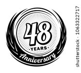 48 years anniversary.... | Shutterstock .eps vector #1063322717