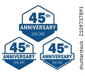 45 years anniversary... | Shutterstock .eps vector #2109737891