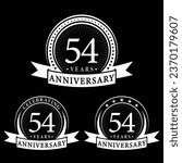 54 years anniversary logo...