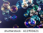 Abstract Colorful Soap Bubbles