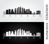 Chicago Usa Skyline And...