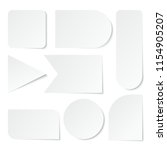 paper stickers. blank white... | Shutterstock .eps vector #1154905207