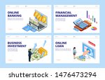 financial landing page.... | Shutterstock .eps vector #1476473294