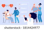 senior medical check up. old... | Shutterstock .eps vector #1814424977