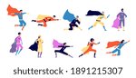 superhero characters. active... | Shutterstock .eps vector #1891215307