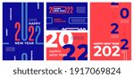 modern 2022 brochures. happy 22 ... | Shutterstock .eps vector #1917069824
