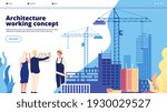 building construction landing.... | Shutterstock . vector #1930029527