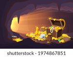 treasure cave. fantasy game... | Shutterstock .eps vector #1974867851