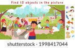 hidden objects puzzle game.... | Shutterstock .eps vector #1998417044