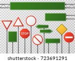 blank street traffic and road... | Shutterstock .eps vector #723691291