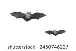 Halloween bat isolated on white ...