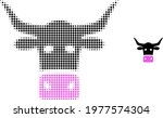 livestock head halftone dotted... | Shutterstock .eps vector #1977574304