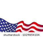 waving usa flag vector... | Shutterstock .eps vector #1029854104
