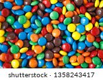 Colored Smarties As A Background
