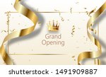 grand opening sparkling banner. ... | Shutterstock .eps vector #1491909887