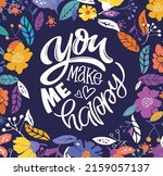 you make me happy. motivation... | Shutterstock .eps vector #2159057137