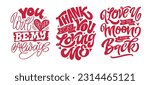 lettering postcard about love....