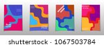 a set of modern abstract cover... | Shutterstock .eps vector #1067503784