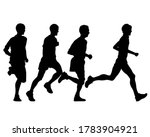 young athletes run a marathon.... | Shutterstock .eps vector #1783904921