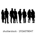 young man and woman walking on... | Shutterstock .eps vector #1926078047
