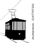 old tram on the street.... | Shutterstock . vector #2147747101