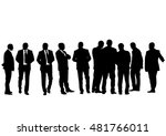 businessman in suit on white... | Shutterstock . vector #481766011