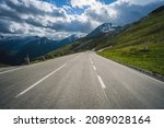 Road over mountain pass - Grossglockner, Austria