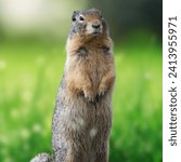 Small photo of The groundhog (Marmota monax), also known as a woodchuck, is a rodent of the family Sciuridae, belonging to the group of large ground squirrels known as marmots. The groundhog, being a lowland animal.
