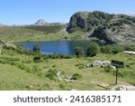 52.	Lagos de Covadonga, Asturias, Picos de Europa, campa, laguna, agua, laguna glaciar