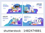 set of templates web page... | Shutterstock .eps vector #1482474881