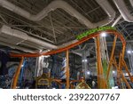 Small photo of EAST RUTHERFORD, NJ, USA - November 20, 2023: Interior of the Nickelodeon Universe Theme Park at The American Dream. 1 American Dream Way, East Rutherford, NJ 07073. Editorial use only.