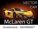 Vector Yellow Race Sport Car....