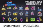 set neon icons  label  emblem.... | Shutterstock .eps vector #1903633351