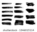 painted grunge stripes set.... | Shutterstock .eps vector #1346015114