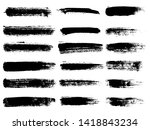 painted grunge stripes set.... | Shutterstock . vector #1418843234