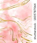 blush pink watercolor fluid... | Shutterstock .eps vector #1835787064
