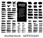 painted grunge stripes set.... | Shutterstock .eps vector #669531664