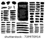 painted grunge stripes set.... | Shutterstock .eps vector #739970914