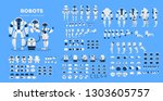 robot character set for the... | Shutterstock .eps vector #1303605757