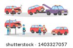 car service set. mechanics... | Shutterstock . vector #1403327057