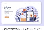 testing software web banner or... | Shutterstock .eps vector #1751707124
