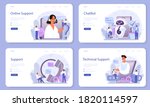 technical support web banner or ... | Shutterstock .eps vector #1820114597