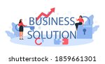 business solution typographic... | Shutterstock .eps vector #1859661301
