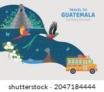 vectors. guatemala banner for... | Shutterstock .eps vector #2047184444