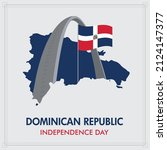vectors. dominican republic... | Shutterstock .eps vector #2124147377