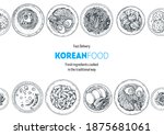 korean food top view... | Shutterstock .eps vector #1875681061