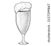 glass of beer sketch. hand... | Shutterstock .eps vector #2127299867