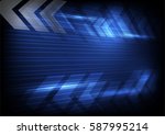 technology background arrows... | Shutterstock .eps vector #587995214