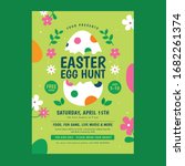An Easter Egg Hunt Flyer With...